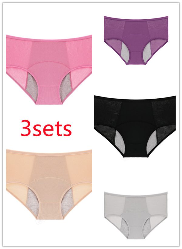 Multi-color Optional Underwear Leak-proof Physiological Menstrual Period Underwear - Image 3