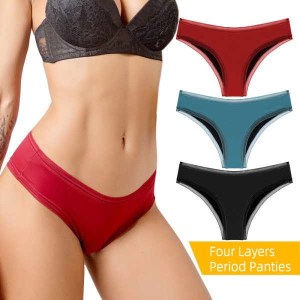 Women's Menstrual Period Four-layer Lace Leak-proof Underwear - Image 6