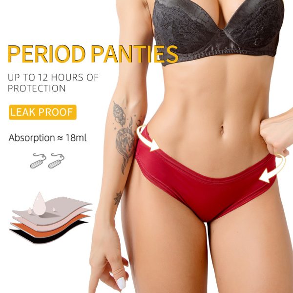 Women's Menstrual Period Four-layer Lace Leak-proof Underwear - Image 7